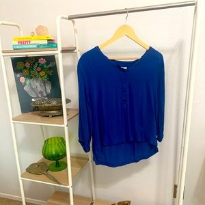 Royal blue blouse